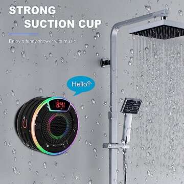 BassPal Bluetooth Speakers with Waterproof and Light Show