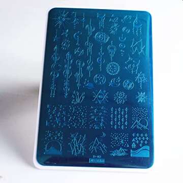 Starry Nail Stamping Plates - Galaxy Art Kit with Designs