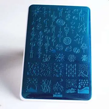 Starry Nail Stamping Plates - Galaxy Art Kit with Designs