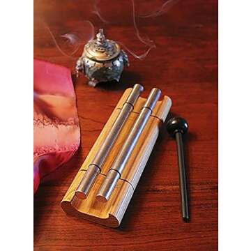 Woodstock Wind Chimes Zenergy Duo Hand Bell Chime, 2 Tone, Bell Percussion Instrument for Meditation...