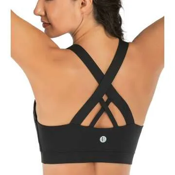 RUNNING GIRL Criss-Cross Sports Bra - Padded Support