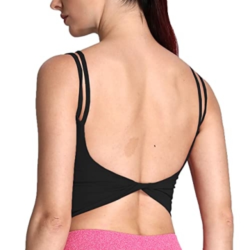 Stylish Aoxjox Backless Yoga Crop Tank Top for Women