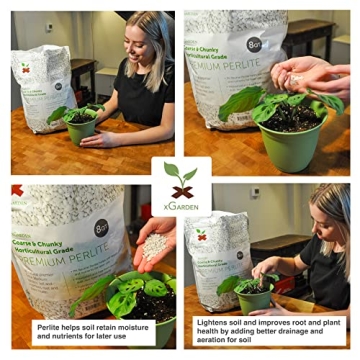 xGarden Premium Perlite 8 Quarts for Healthy Plants