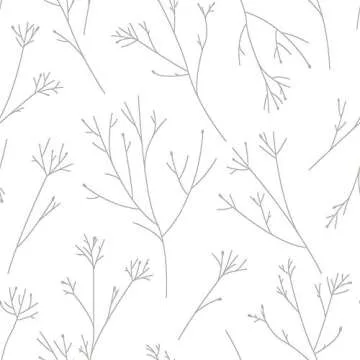 RoomMates RMK11677WP Gray and White Twigs Peel and Stick Wallpaper