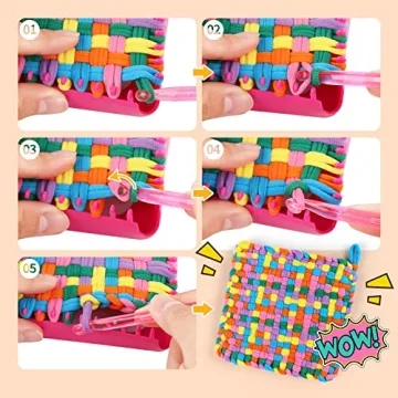 PREBOX Weaving Loom Kit for Kids and Adults
