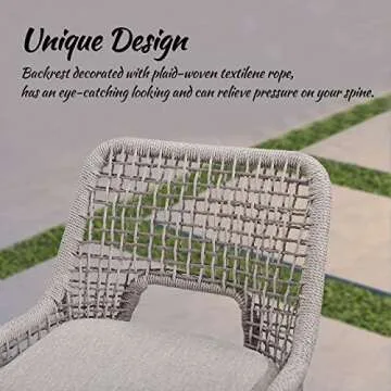 Stylish PURPLE LEAF Counter Height Bar Stools Set of 4