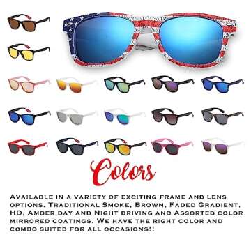 PolarSpex Mens Sunglasses - Retro Sunglasses for Men, Polarized Sunglasses for Womens - Cool Shades for Driving, Fishing