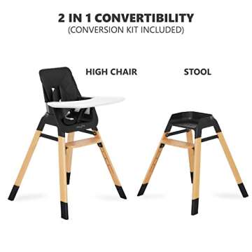 Dream On Me Nibble High Chair - Stylish & Portable