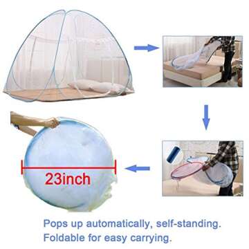 Portable Folding Mosquito Net Tent for Bug-Free Sleep