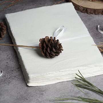 Premium Rough Watercolor Paper - 50 Sheets by Leather Village