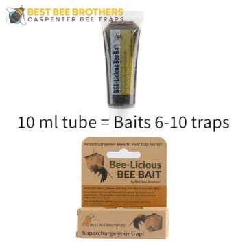 Bee-Licious Bee Bait - All Natural Carpenter Bee Attractant, 10ml for Effective Capture