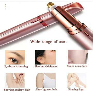 Art&Beauty Electric Eyebrow Trimmer in Rose Gold