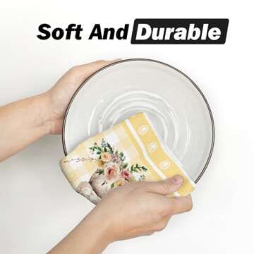 Artoid Mode Easter Bunny Kitchen Towels Set of 2