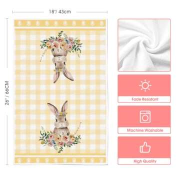 Artoid Mode Easter Bunny Kitchen Towels Set of 2