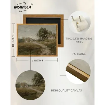 InSimSea Vintage Framed Canvas Art for Home Decor