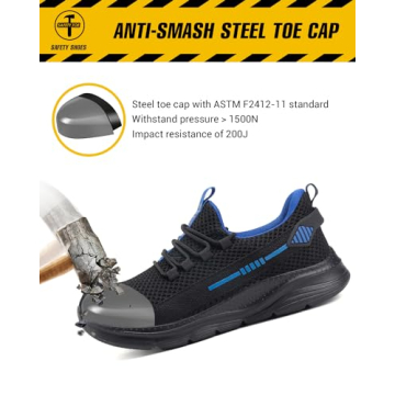 Comfortable Steel Toe Safety Shoes for Men Women