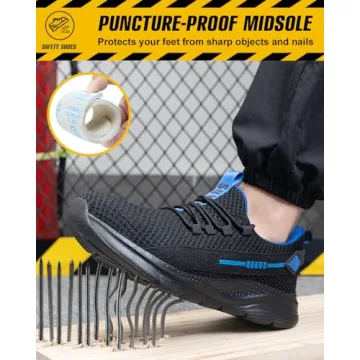 Comfortable Steel Toe Safety Shoes for Men Women