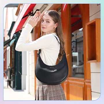 KEYLI Waterproof Leather Clutch Handbag Adjustable Strap