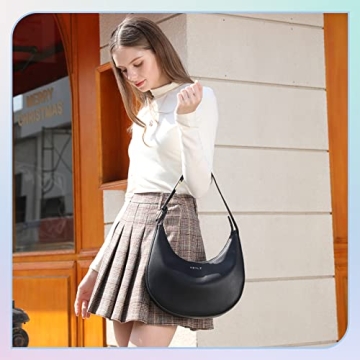 KEYLI Waterproof Leather Clutch Handbag Adjustable Strap