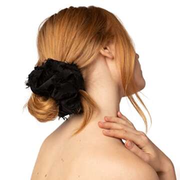 Kitsch Brunch Scrunchies - No Crease Hair Ties for Girls, Scrunchies for Women | Perfect for Daily W...