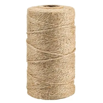 KINGLAKE Natural Jute Twine String 328 Feet – Eco-Friendly Arts and Crafts Gift Wrapping Twine