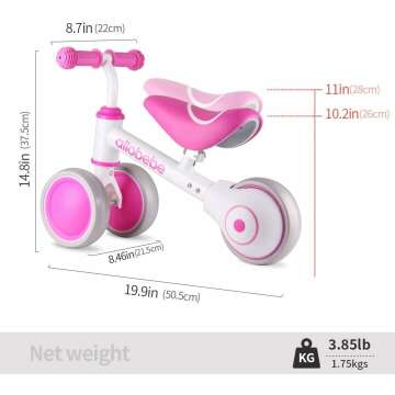 Allobebe Baby Balance Bike for Toddlers 12-36 Months