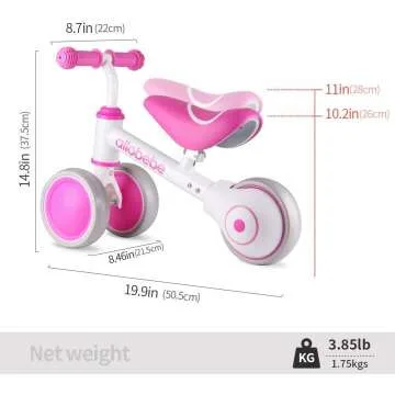 Allobebe Baby Balance Bike for Toddlers 12-36 Months
