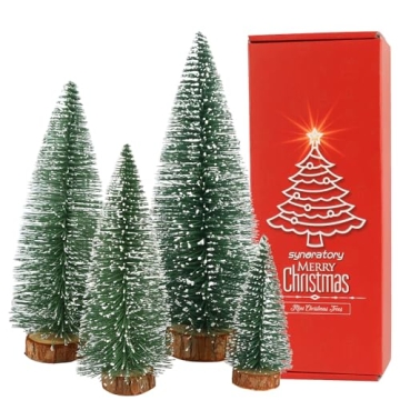 Enchanting Mini Christmas Tree Set - Perfect for Festive Decor and Gifts