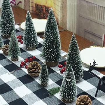 Small Christmas Tree Set - Mini Pine Tree Decor for Tabletop