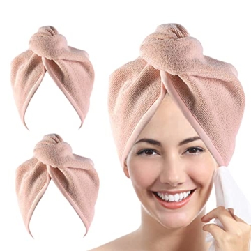 YoulerTex Ultra Plush Microfiber Hair Towel Wrap for Women
