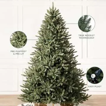 Balsam Hill 7.5ft Unlit Classic Blue Spruce Artificial Christmas Tree