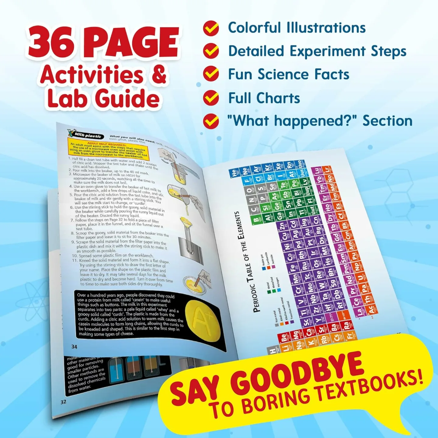 Playz 52 Experiments Chemistry Set for Kids