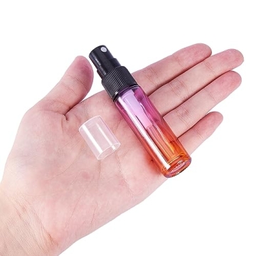 BENECREAT 10ml Rainbow Color Glass Spray Bottles Set
