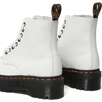 Dr. Martens Sinclair Boots for Women in White Leather