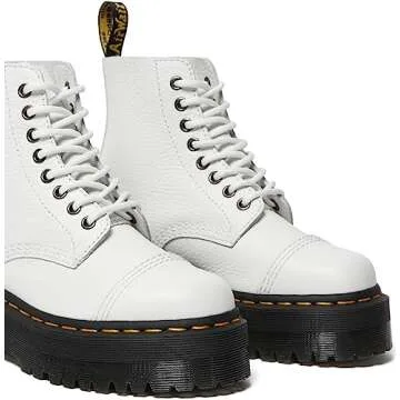 Dr. Martens Sinclair Boots for Women in White Leather