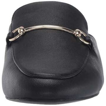 Amazon Essentials Women's Buckle Mule, Black, 6