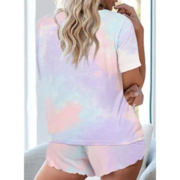 Ekouaer Tie Dye Pajamas Set for Women - Loungewear Comfort