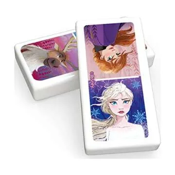 Spin Master Games Disney Frozen 2 Dominoes Game Set in Storage Tin, for Families and Kids Ages 4 & up