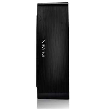 InWin Chopin SECC Mini-ITX Tower Case 150W Power Supply with 4 colors stickers inside, Black Aluminum