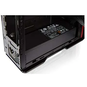 InWin Chopin SECC Mini-ITX Tower Case 150W Power Supply with 4 colors stickers inside, Black Aluminum