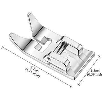 Mudder 2 Pcs Zig Zag Straight Stitch Presser Foot Universal General Purpose Zigzag Snap Foot Compatible with Singer, Brother, Janome, Kenmore, Babylock, Domestic Sewing Machines