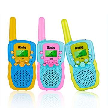 Toys for 3-12 Year Old Boys Walkie Talkies for Kids 22 Channels 2 Way Radio Gifts Toys with Backlit ...