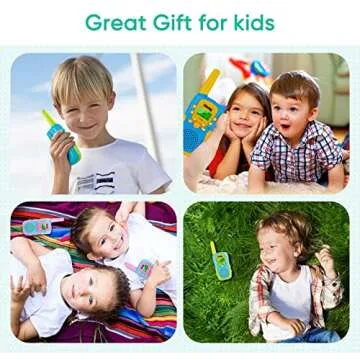 Toys for 3-12 Year Old Boys Walkie Talkies for Kids 22 Channels 2 Way Radio Gifts Toys with Backlit LCD Flashlight 3 KMs Range Gift Toys for Age 3 up Boy and Girls to Outside, Hiking, Camping