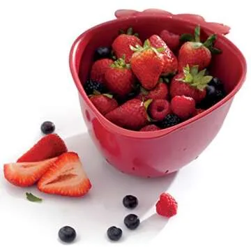 Norpro, Red Strawberry Colander, Mini