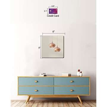 Unbreakable Plexiglass Acrylic Mirror for Kids, 1 PCS 8 x 8 inch, Shatterproof Safe Mirror for Wall, Used for Hand Makeup Mirror, Hang Mirror, Bedroom Door Mirror, Shaving Mirrors, Workout Mirror