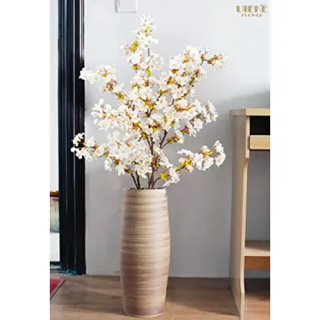 Stylish Uieke Silk Cherry Blossom Branches for Decor