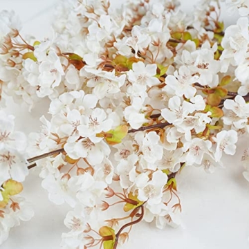 Stylish Uieke Silk Cherry Blossom Branches for Decor