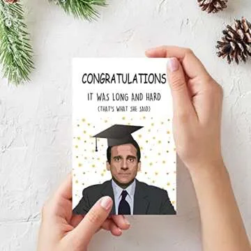 Funny Michael Scott Graduation Card for Classmates