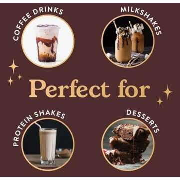 Jordan's Skinny Sauces Bundle - Salted Caramel and Dark Chocolate Espresso, 2-12 oz Bottles with Milk Frother (1 Dark Choc / 1 Caramel)