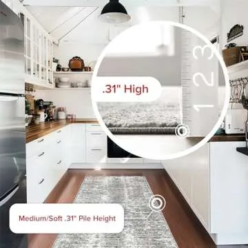 nuLOOM Deedra Modern Abstract Area Rug - 8x10 Area Rug Modern/Contemporary Grey/Ivory Rugs for Living Room Bedroom Dining Room Kitchen